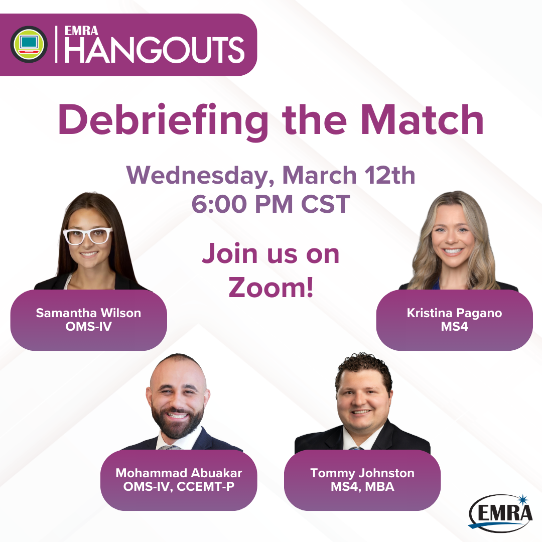 EMRA Hangouts | Debriefing the Match