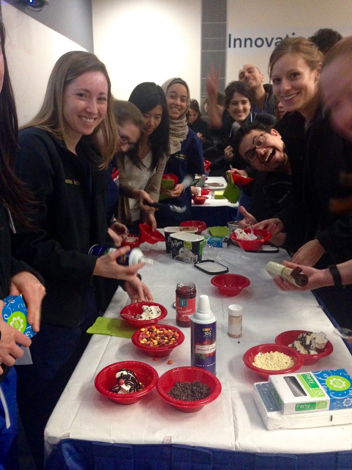 The George Washington Emergency Medicine residency program celebrated in a variety of ways this year. During our weekly educational session, gift cards were raffled off to residents throughout the morning. Each raffle winner then acknowledged a co-resident they were especially appreciative of and why. We concluded our weekly Grand Rounds with a tasty Ice Cream Sundae Bar for the residents. In addition, the residents spent a fun-filled evening of friendly competition with program leadership at TopGolf. These events were just a small way to show appreciation for all of the hard work and dedication put forth by the George Washington Emergency Medicine residents!