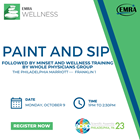 Paint & Sip followed by Mindset and Wellness training by Whole Physicians Group