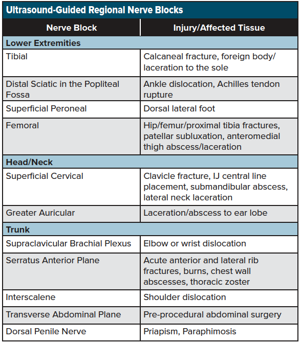 UltrasoundGuided Nerve Blocks EMRA