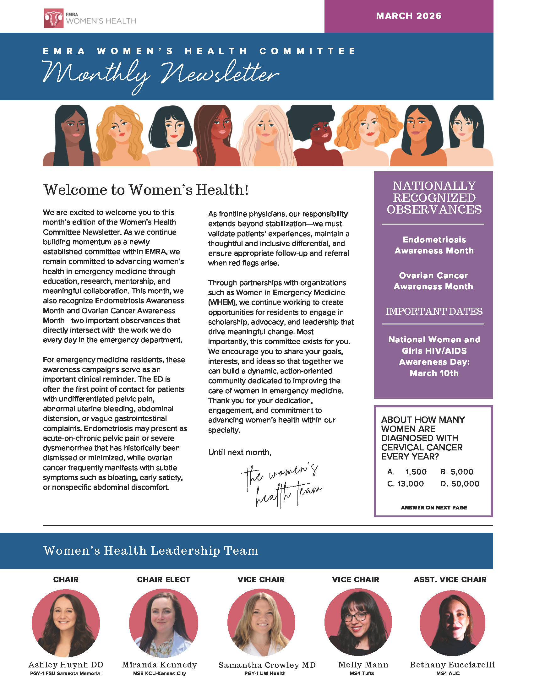 The Current Women's Health Monthly Newsletter Issue
