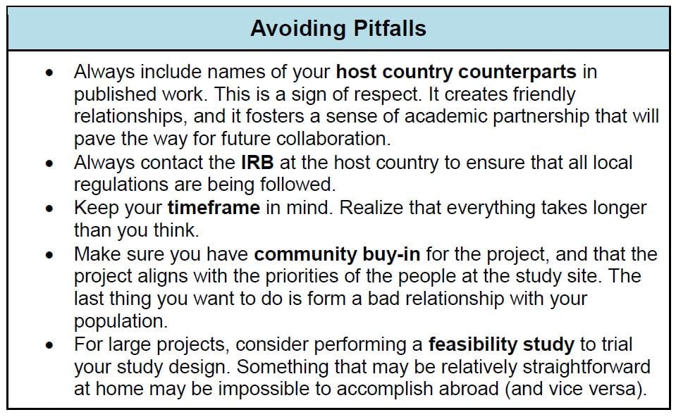 Avoiding Pitfalls